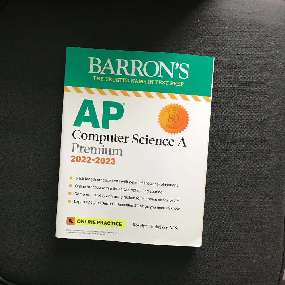 Barron's AP Computer Science A Premium 2022-2023